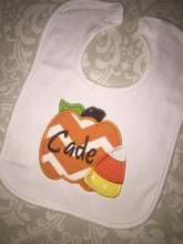 Fall pumpkin monogram baby gift