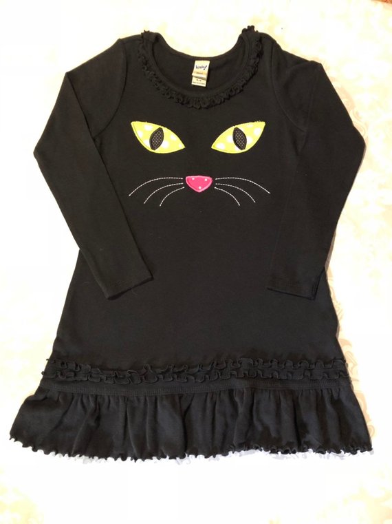 Black Cat Halloween dress
