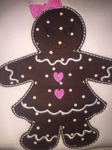 Gingerbread girl Christmas outfit or tee