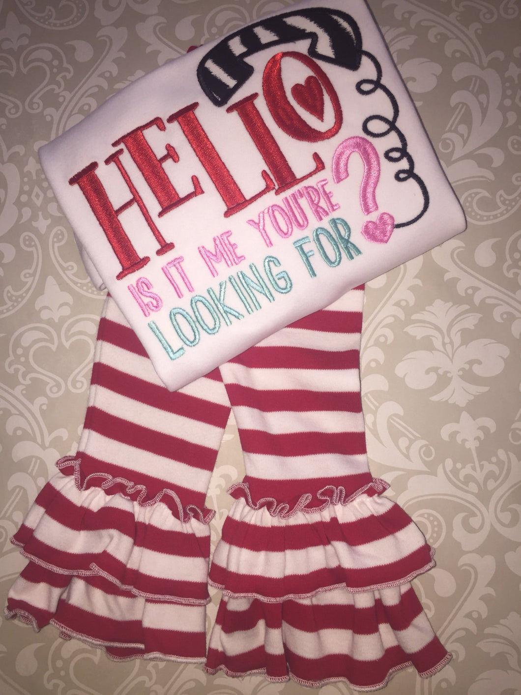 Hello is it me you're looking for Valentine outfit or tee