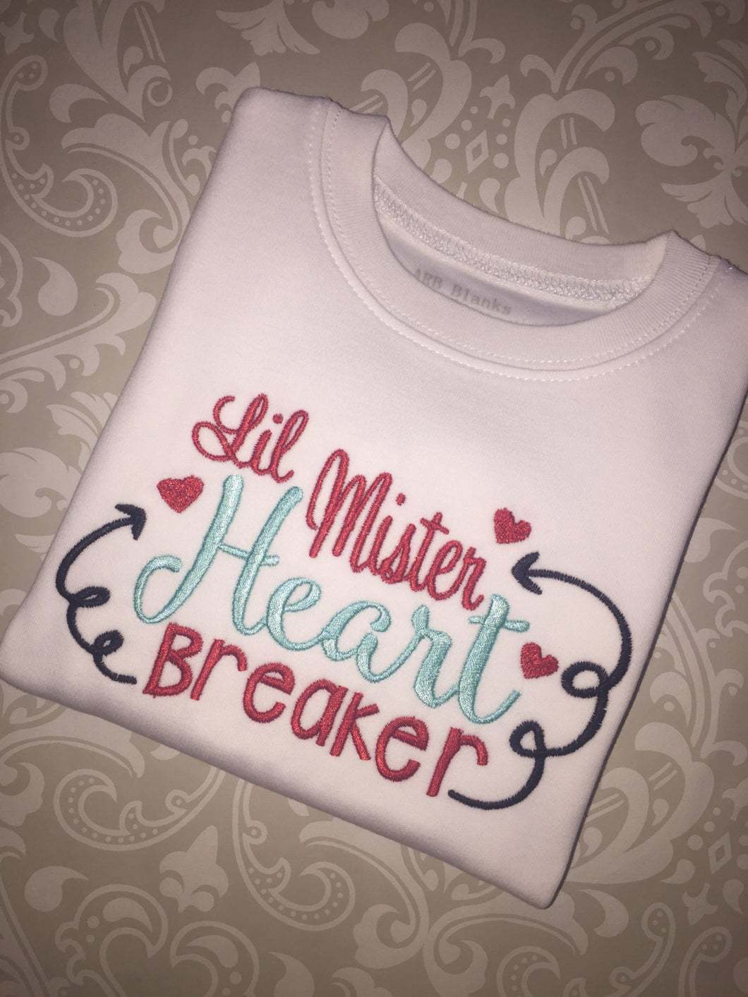 Little Mister Heart Breaker Valentine tee
