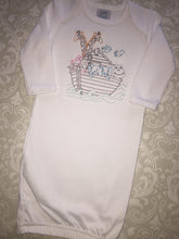 Noah'a ark embroidered baby gown