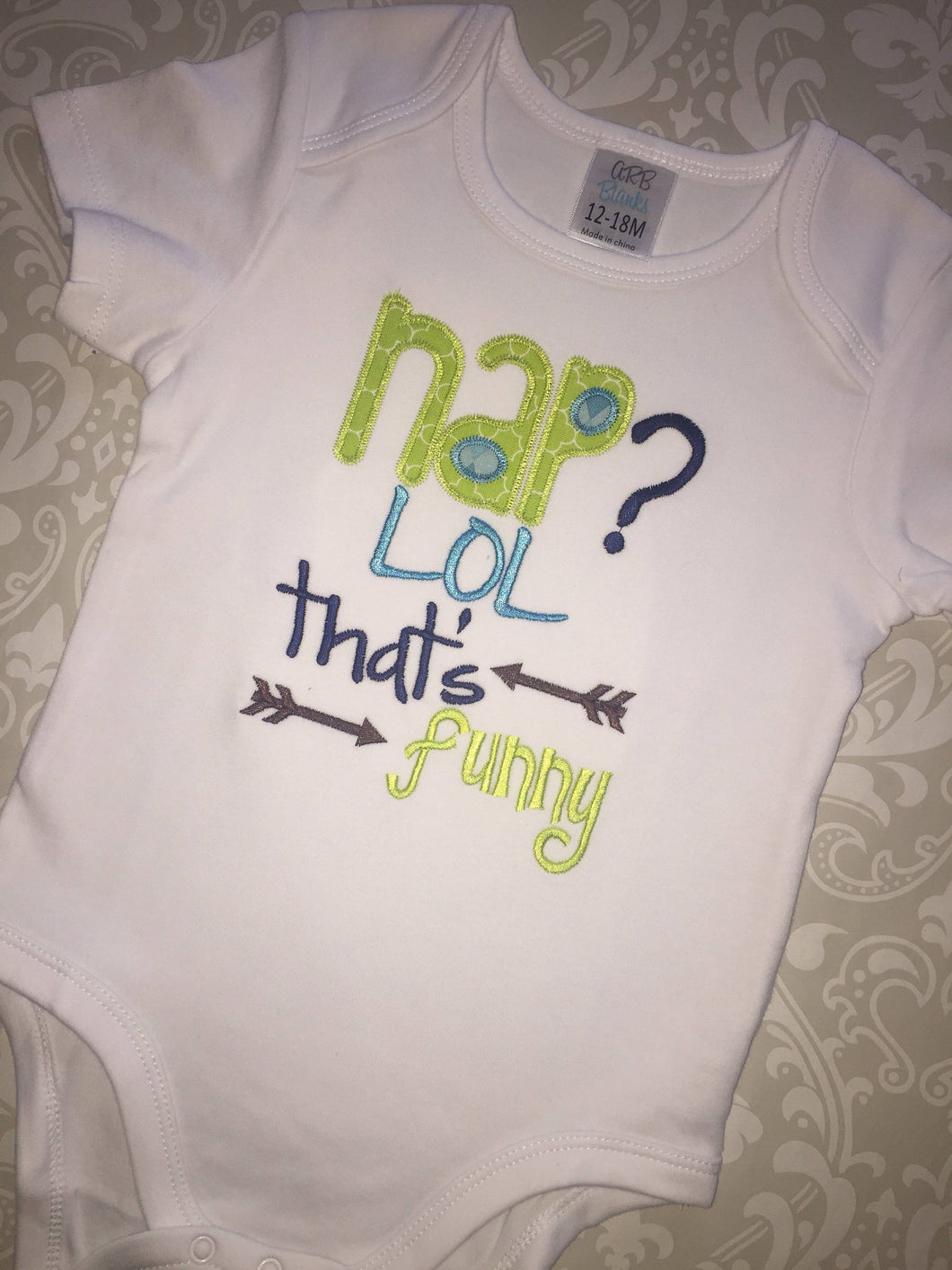 Nap? LOL that's funny baby bodysuit or tee