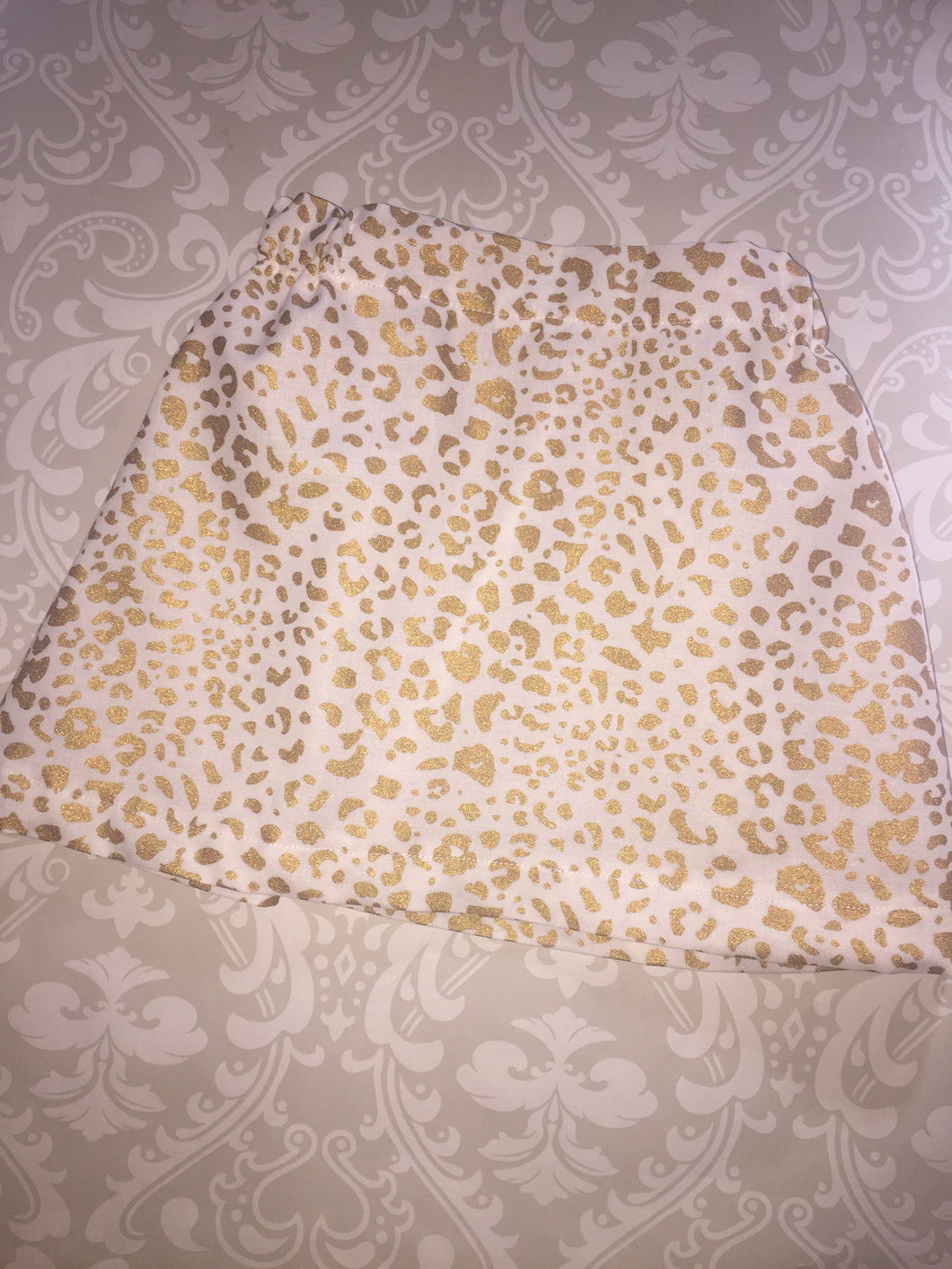 Gold Cheetah print  skirt