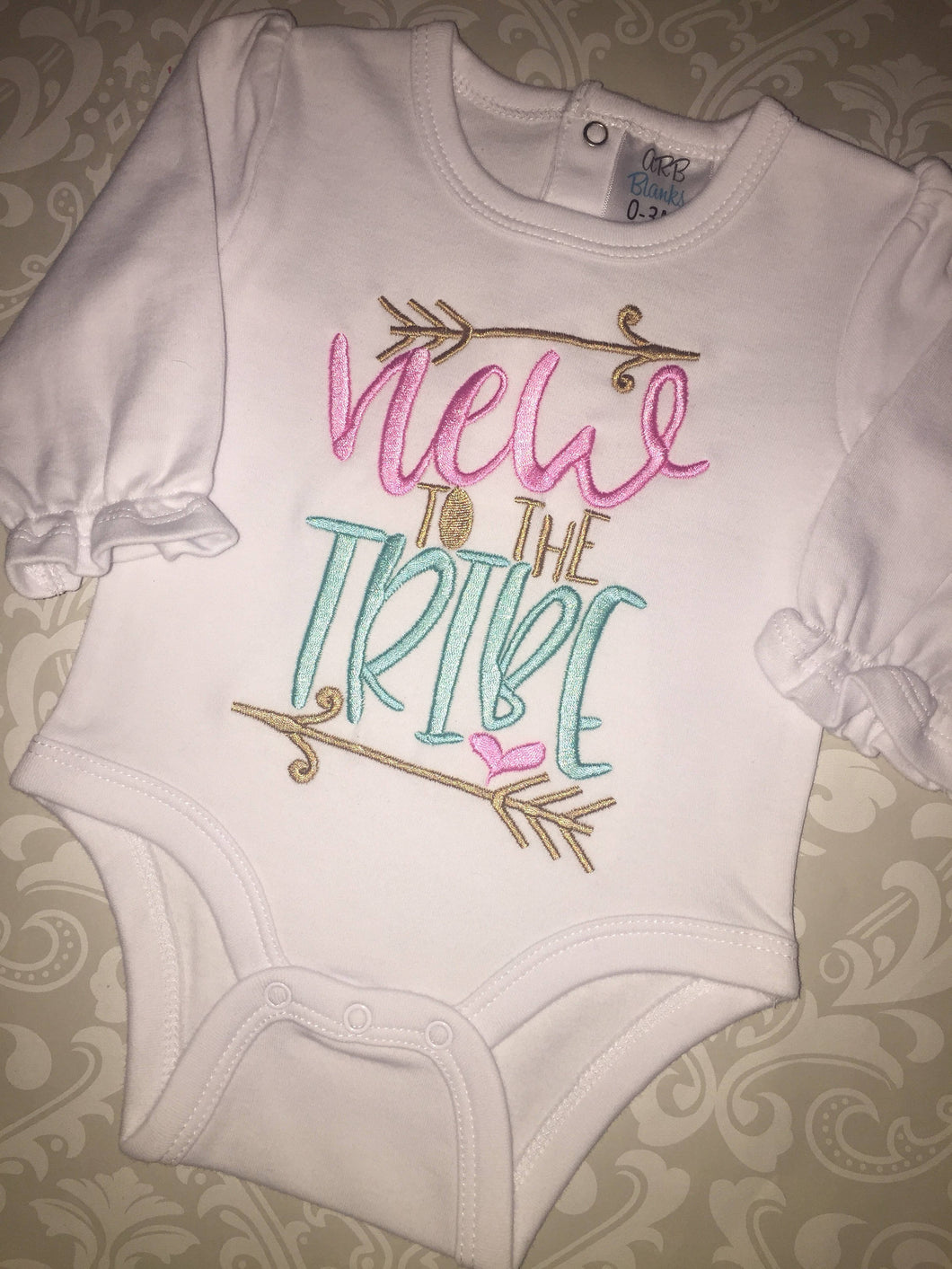 New to the tribe baby bodysuit