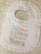For I know the plans Monogrammed Christian baby gift