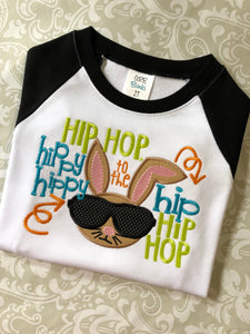 Hip hop Easter raglan tee