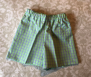 Boys monogrammed golf shorts set